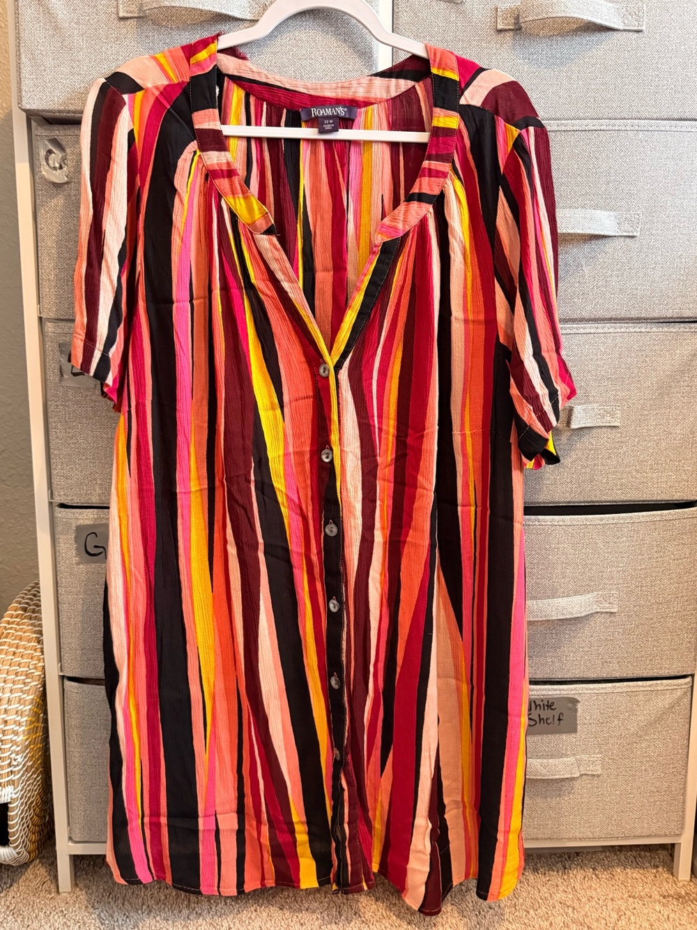 Roamans Angelina tunic top size 22W multicolor